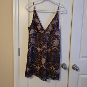 Free People NWT Purple Sequin Dress